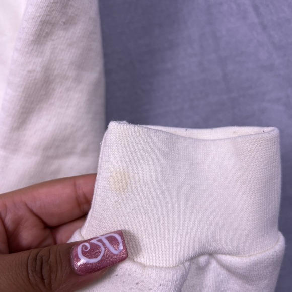 Northern Reflections Women's Cream Floral Bird Embroidered Collared Sweatshirt L - Picture 7 of 8